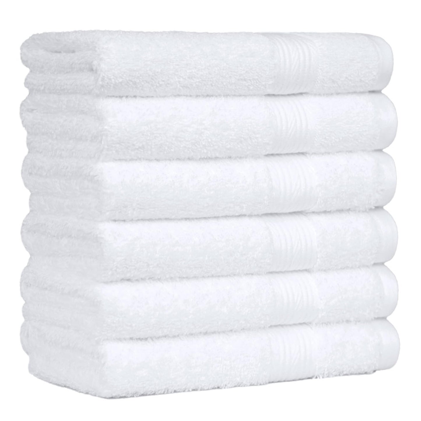 Amazon Basics Soft Bath Towels set , Absorbent Fade Resistant 100% Cotton washcloths 6 Pieces (12" x 12"), Perfect face towels, fingertip towels, Crimson