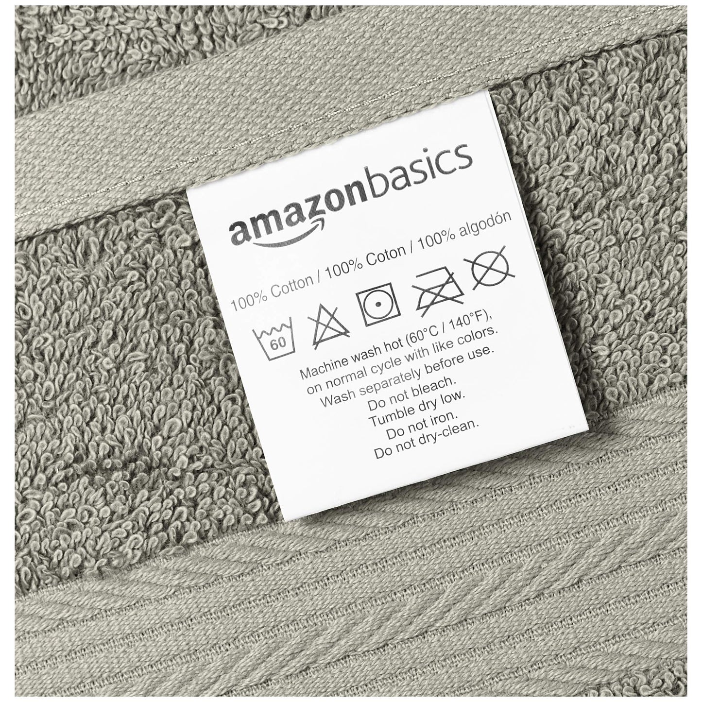 Amazon Basics Soft Bath Towels set , Absorbent Fade Resistant 100% Cotton washcloths 6 Pieces (12" x 12"), Perfect face towels, fingertip towels, Crimson